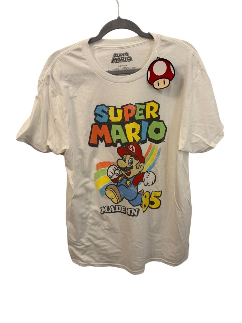 NWT unisex super mario shirt size large